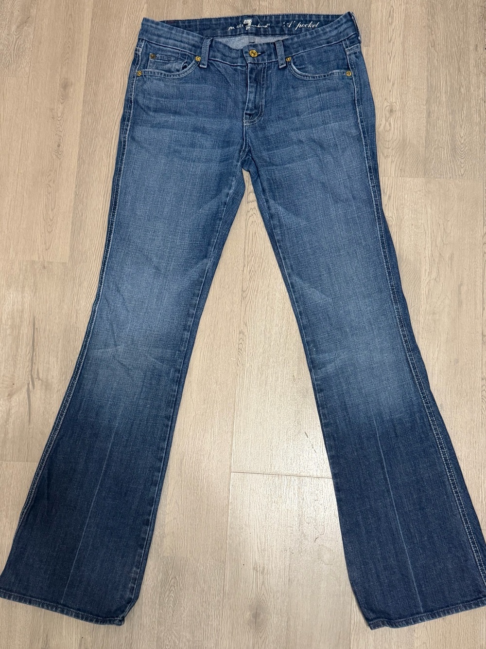7 For All Mankind - Flare Jeans - Classic Mid Wash SZ 28